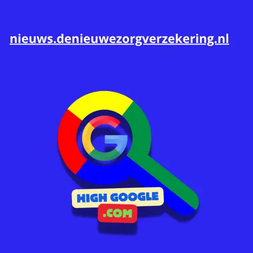 Google-thema vergrootglas op Backlink denieuwezorgverzekering product voor SEO optimalisatie