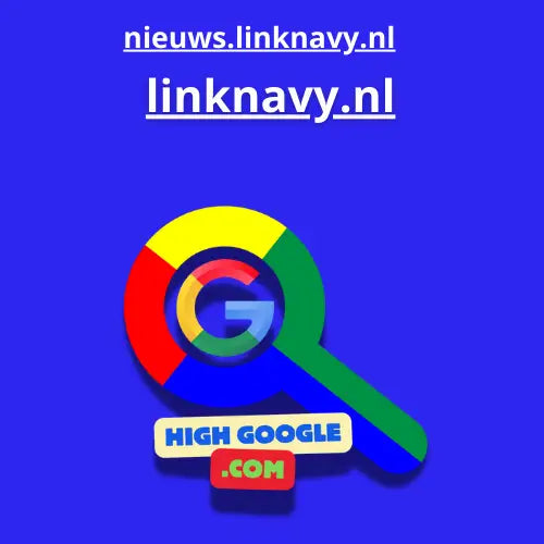Google-thema vergrootglas op Backlink Linknavy voor zoekoptimalisatie