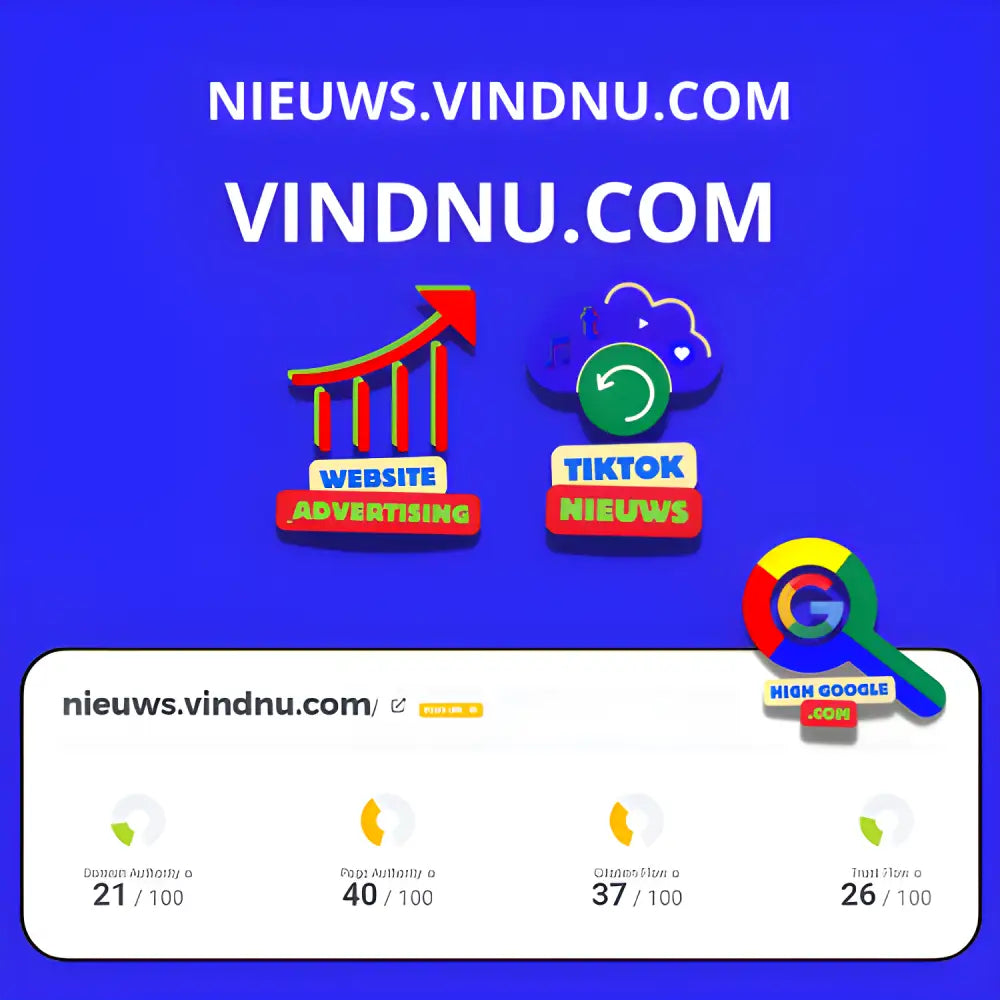 Websiteadvertising en TikToknieuws promotie met Backlink Vindnu voor meer bereik